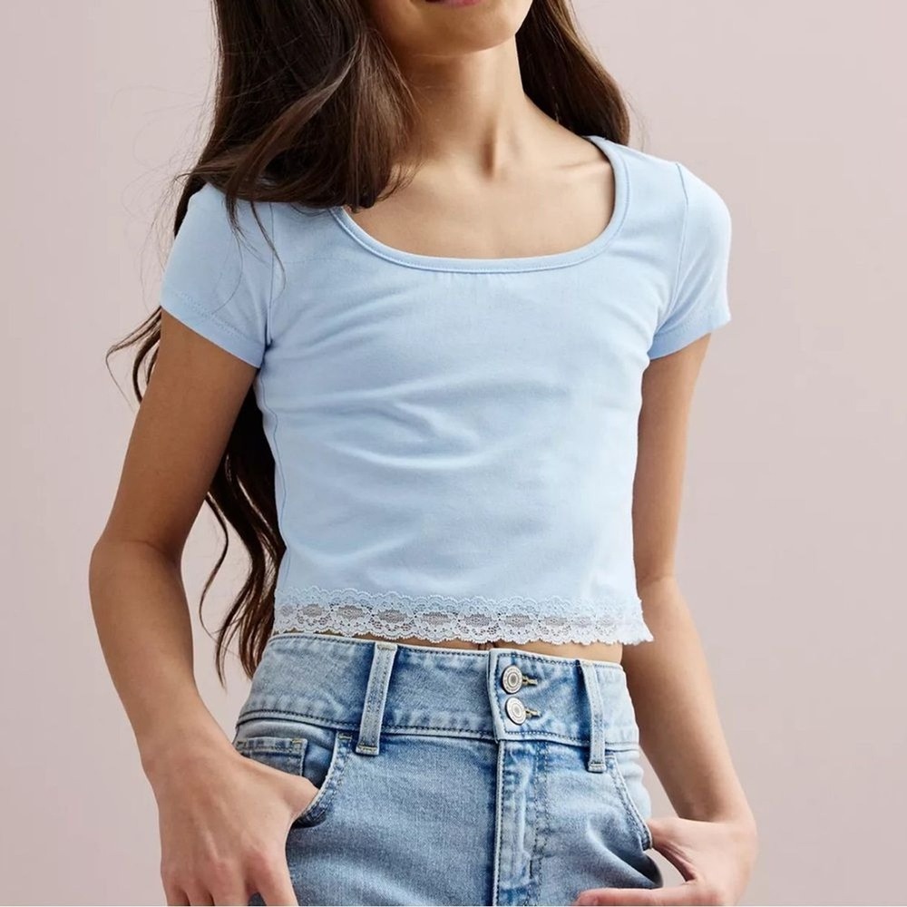 Be Only You Girl's Cropped Tees, Size M (7/8)